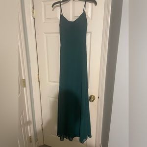 Mori Lee Long Green Dress